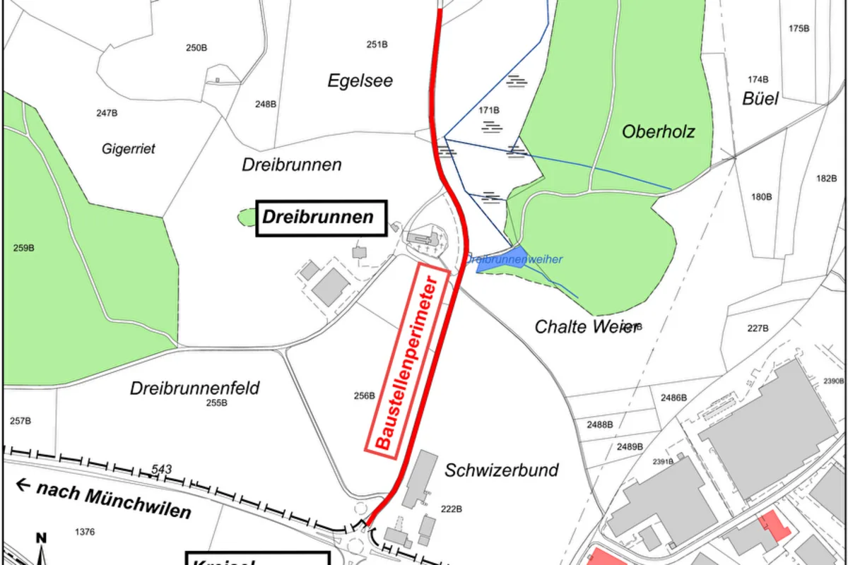 Wil SG – Mörikonerstrasse wegen Belagsarbeiten gesperrt