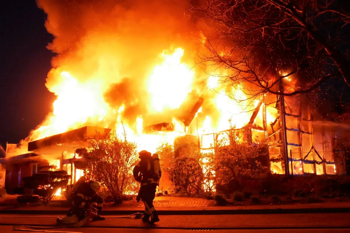 Celle - Gartencenter in Celle in Vollbrand!