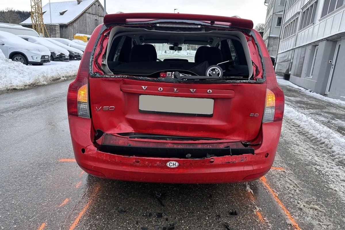Unfall in Heiden AR – Bremsmanöver zu spät bemerkt