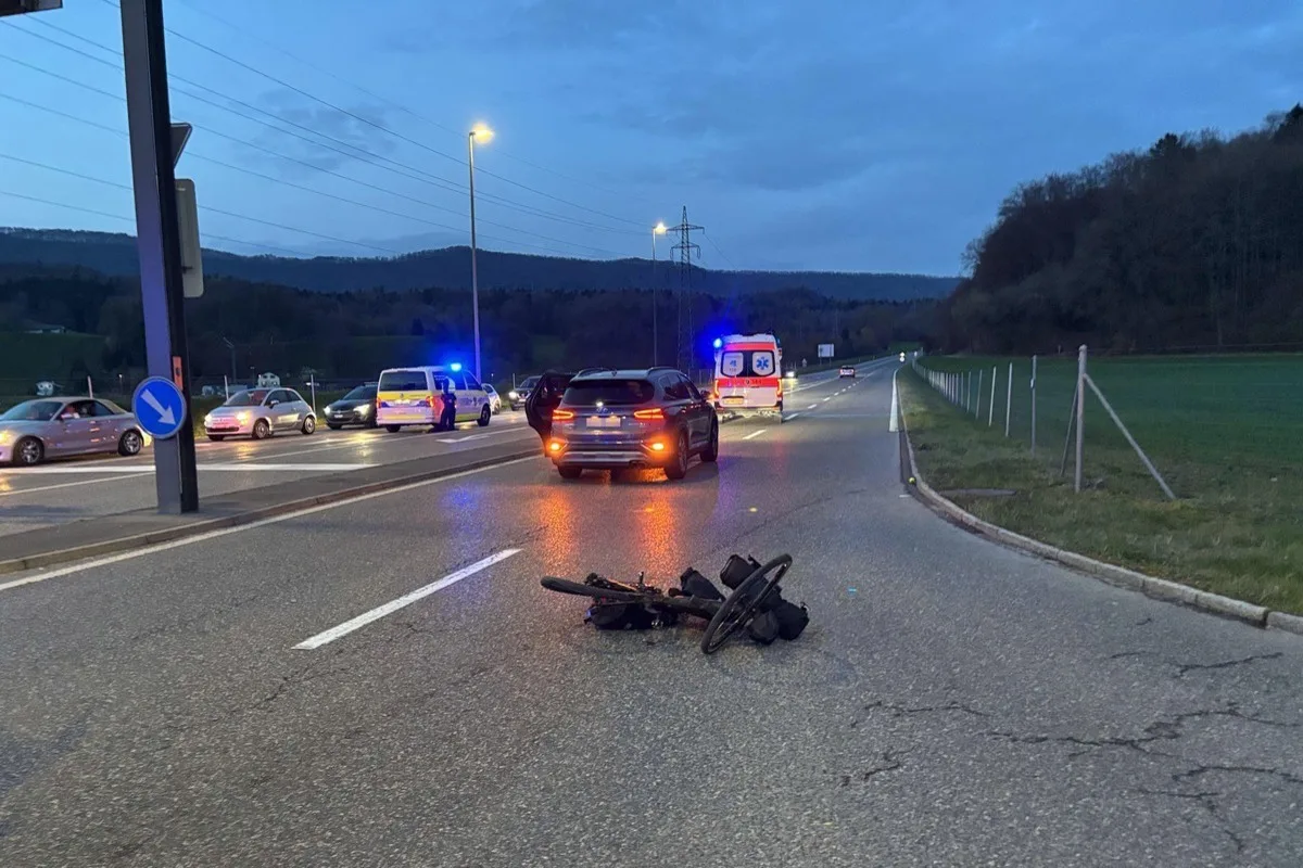 Würenlos AG – Velofahrer bei Unfall verletzt