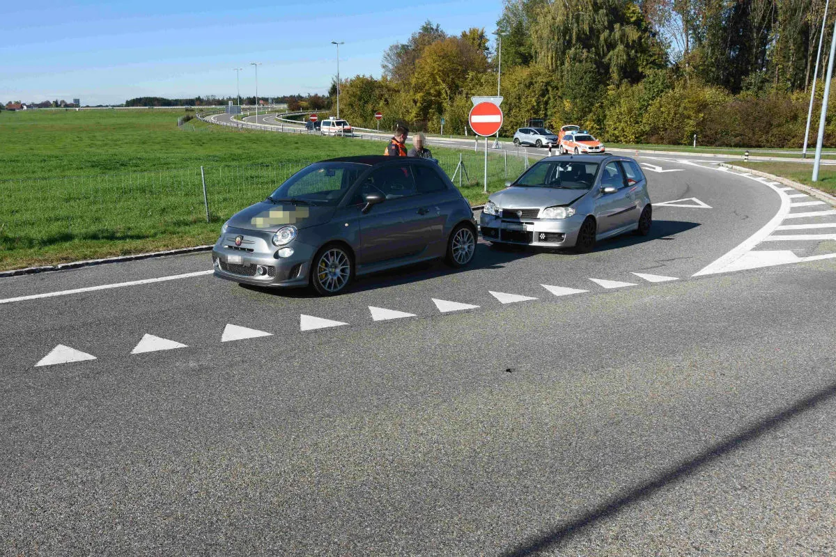 Gossau SG - Bei Auffahrkollision verletzt