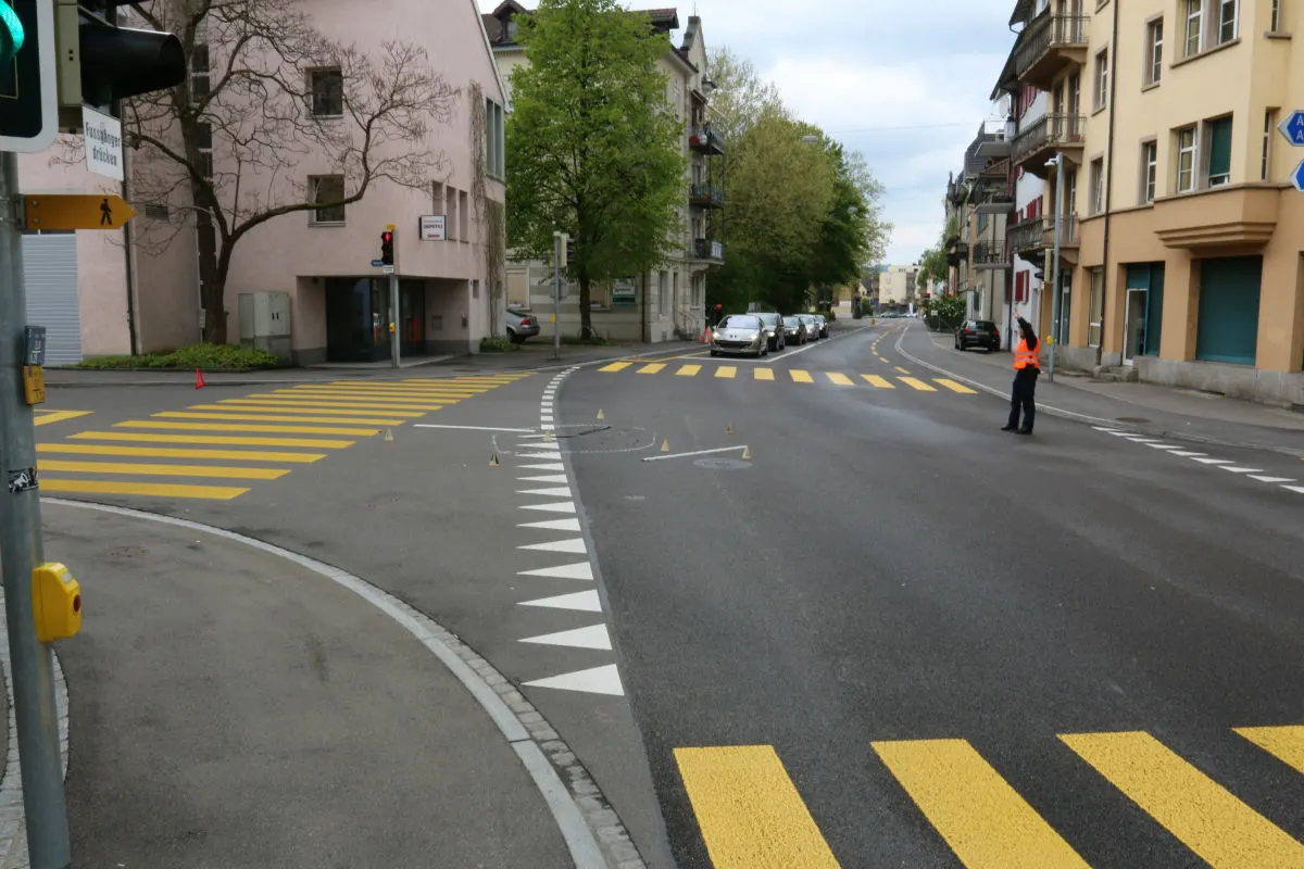St.Gallen SG - Kollision auf der Burgstrasse