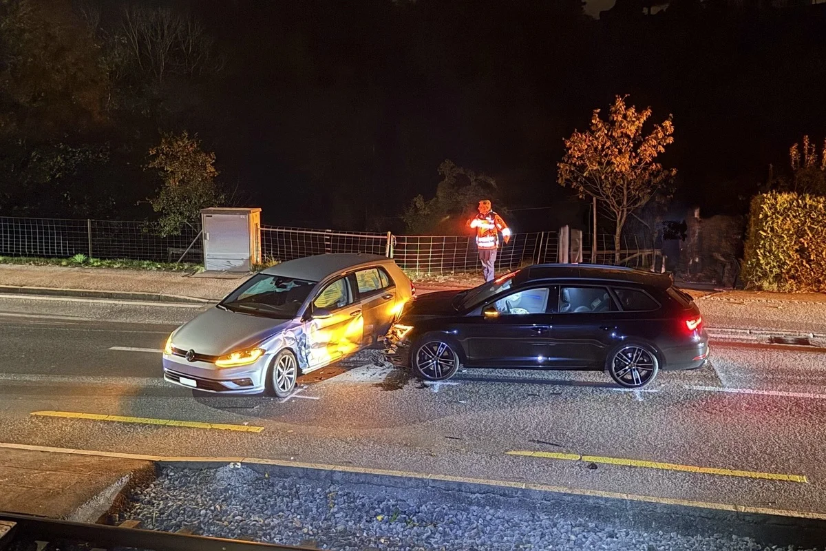 Teufen AR – Atemlufttest nach Unfall positiv