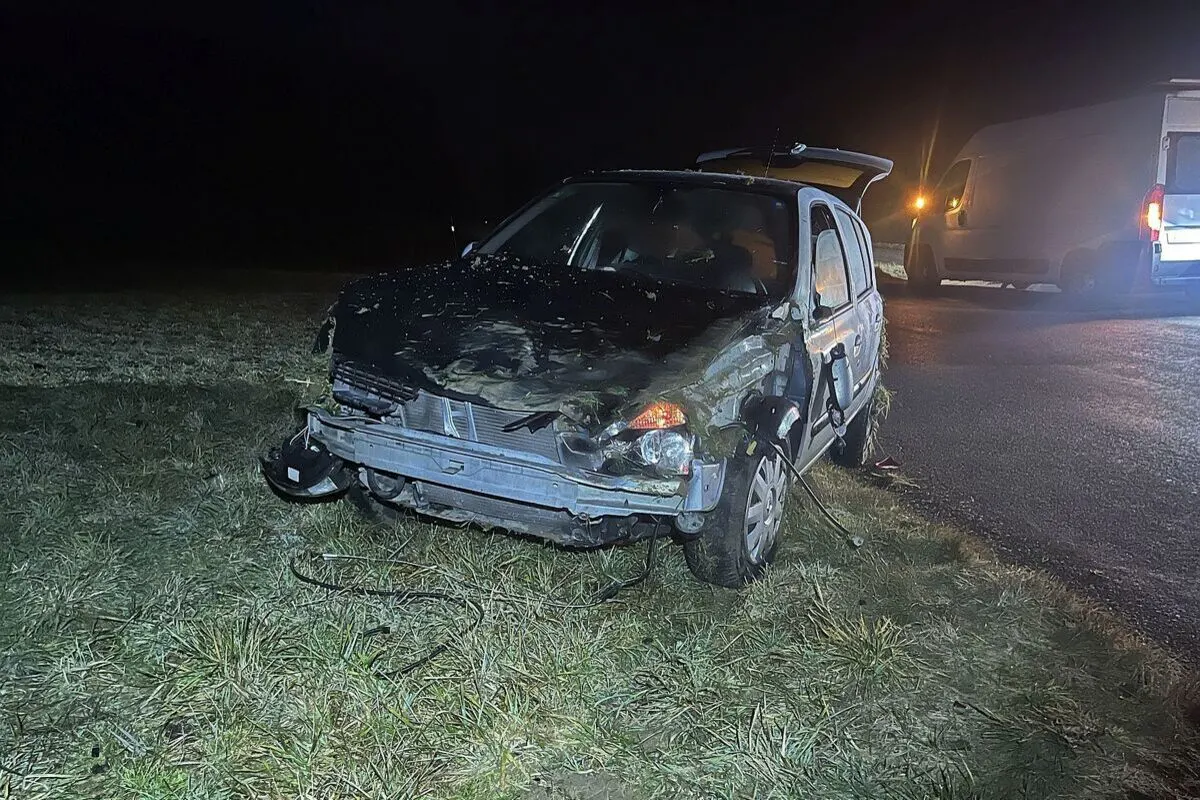 Rothenfluh BL – Unfall auf vereister Fahrbahn