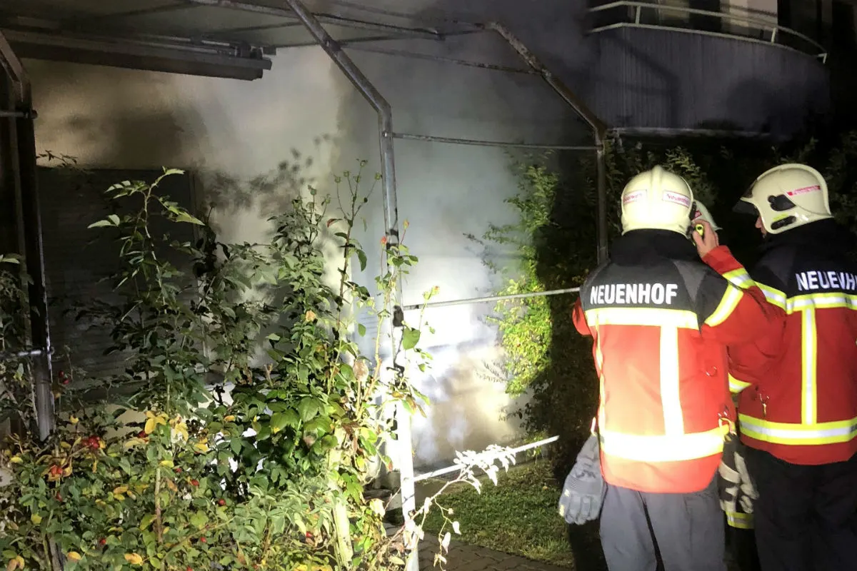 Neuenhof AG - Mehrfamilienhaus wegen Brand evakuiert