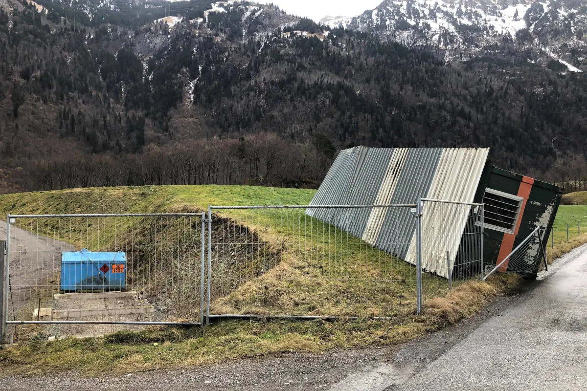 Glarus GL - Sturmschäden im Glarnerland