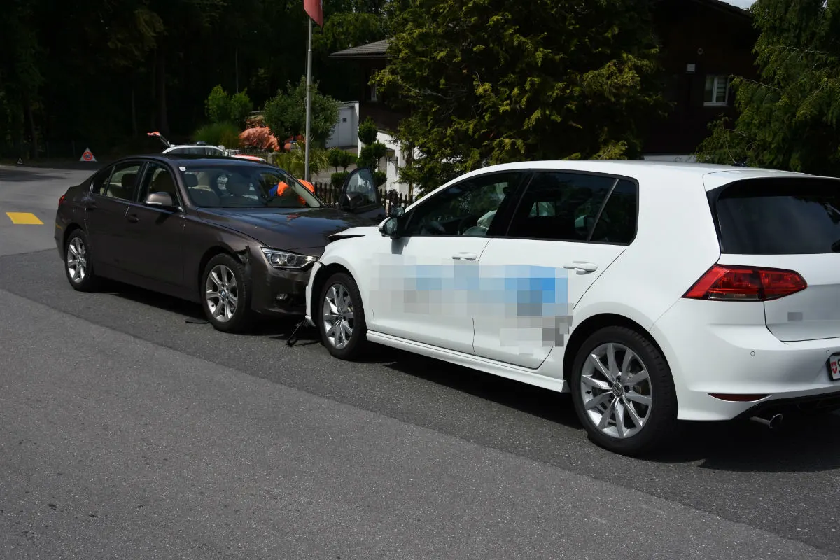 St. Margrethen SG - Drei Verletzte nach Frontalcrash