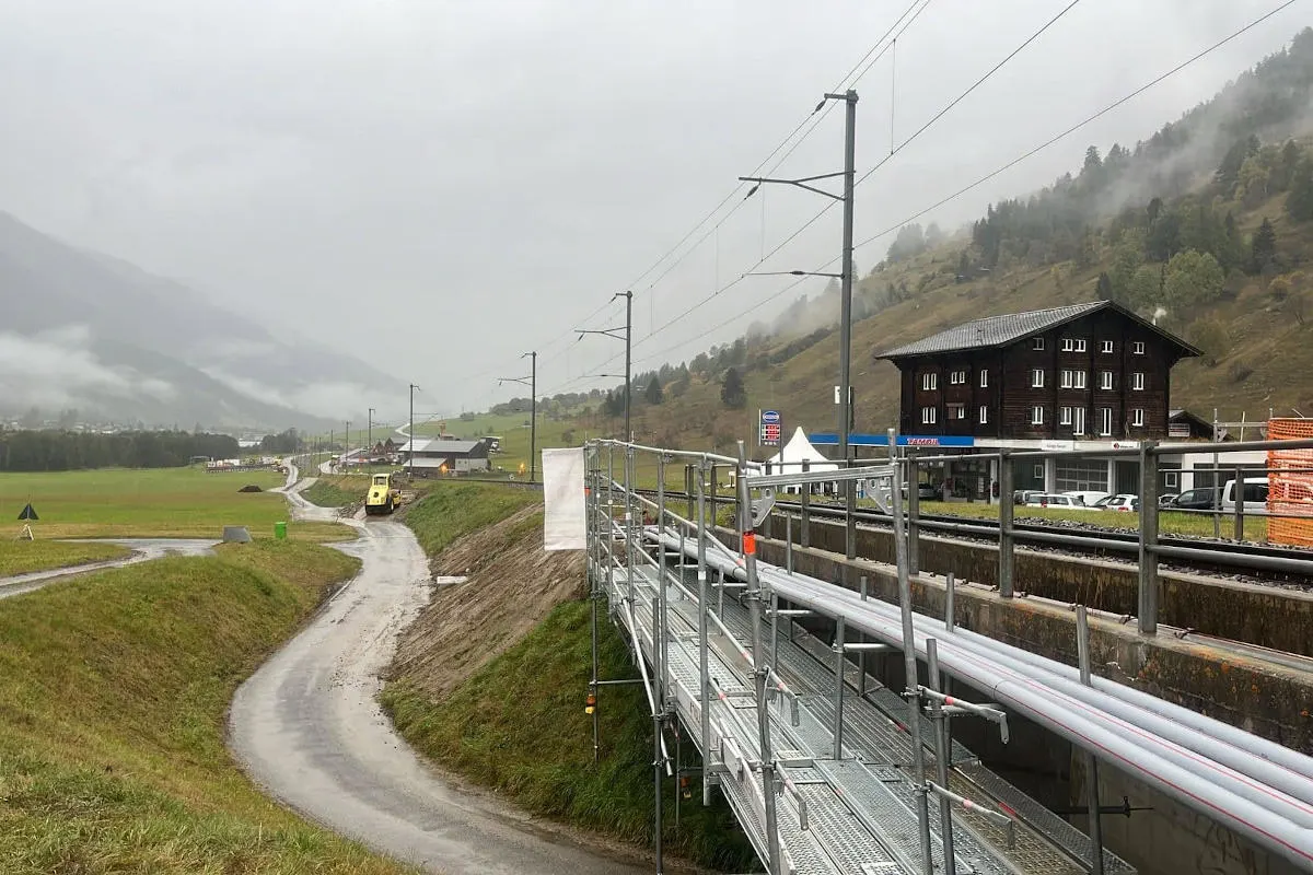 Goms/Münster VS - Arbeiter von Zug erfasst
