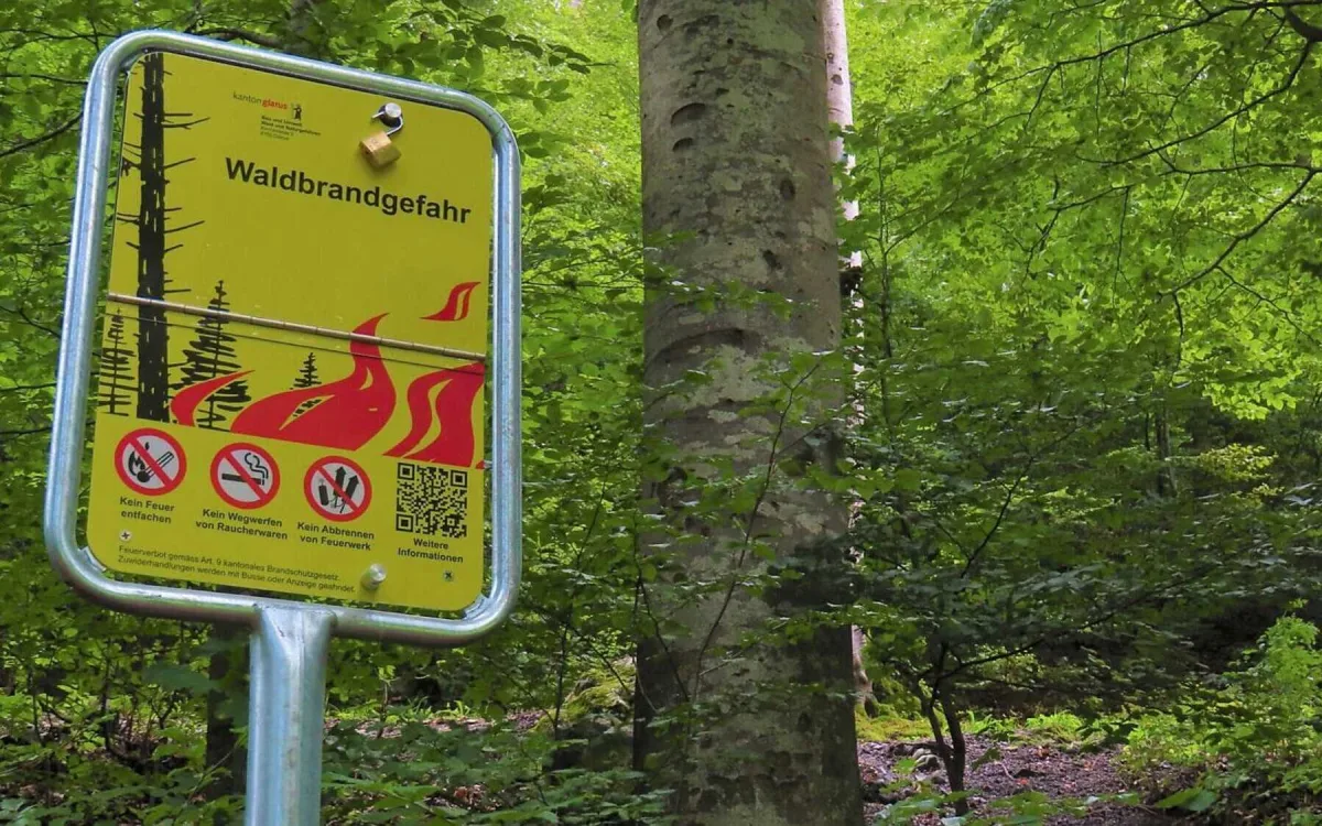 Kanton Glarus – Erhebliche Waldbrandgefahr