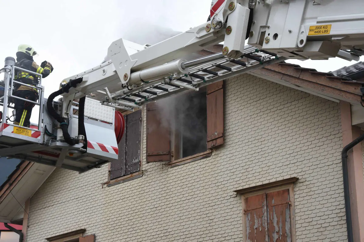 Brand in Oberbüren SG – Feuer in  einem Einfamilienhaus ausgebrochen