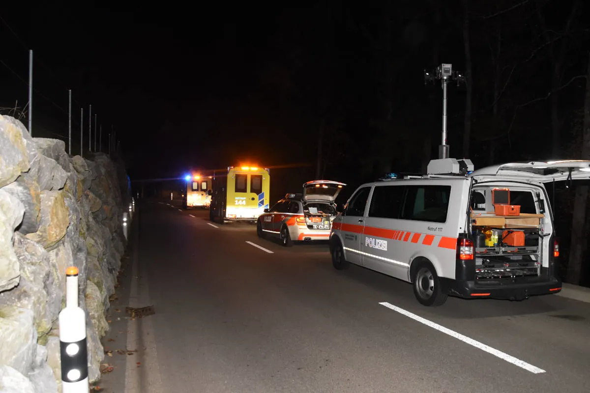 Unfall in Mühlrüti SG – Mit Auto Selbstunfall verursacht