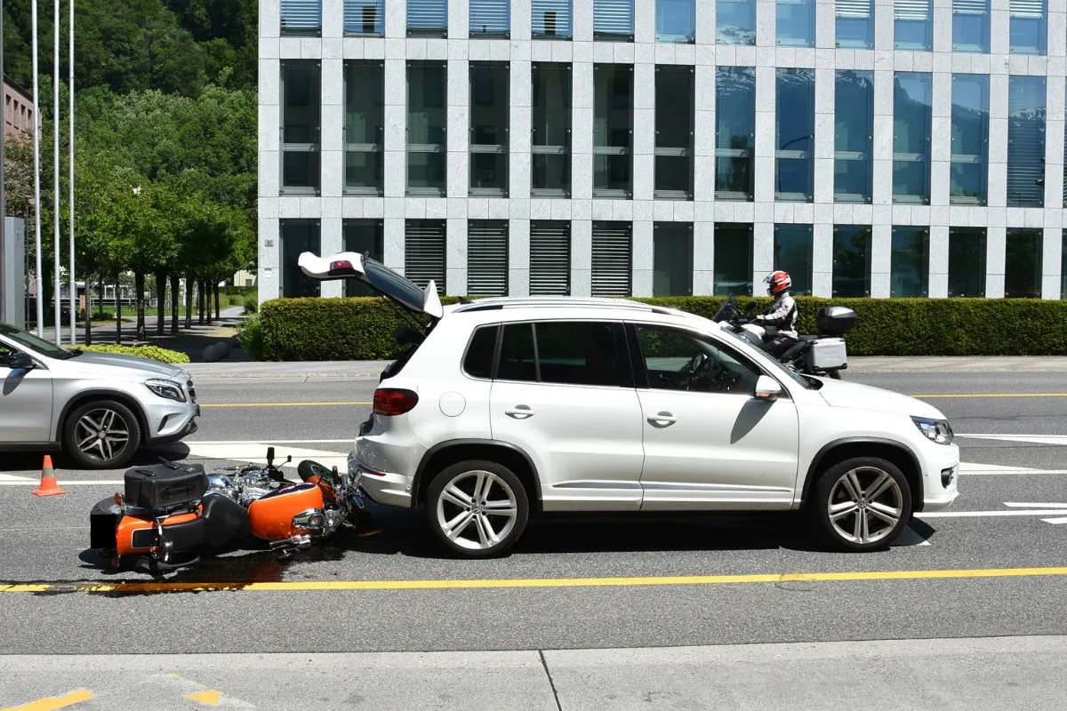 Vaduz FL - Auffahrkollision zwischen Motorrad und Auto