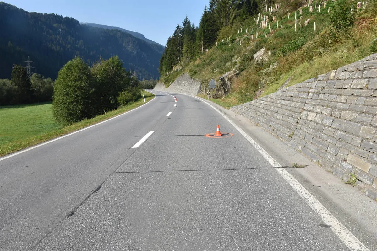 Unfall bei Breil/Brigels GR – Verkehrsunfall Personenwagen mit Velo