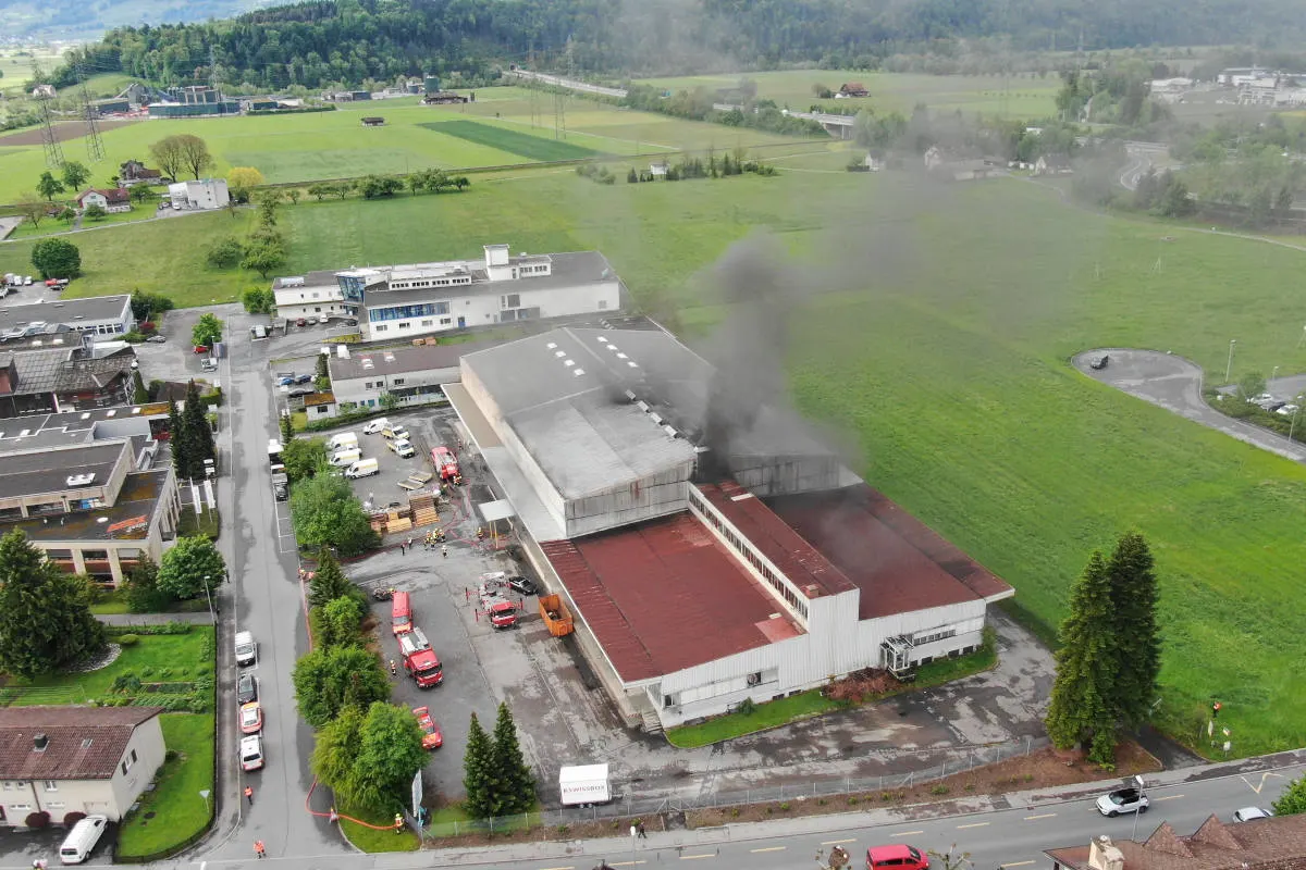 Uznach SG – Hanfplantage Brand geraten