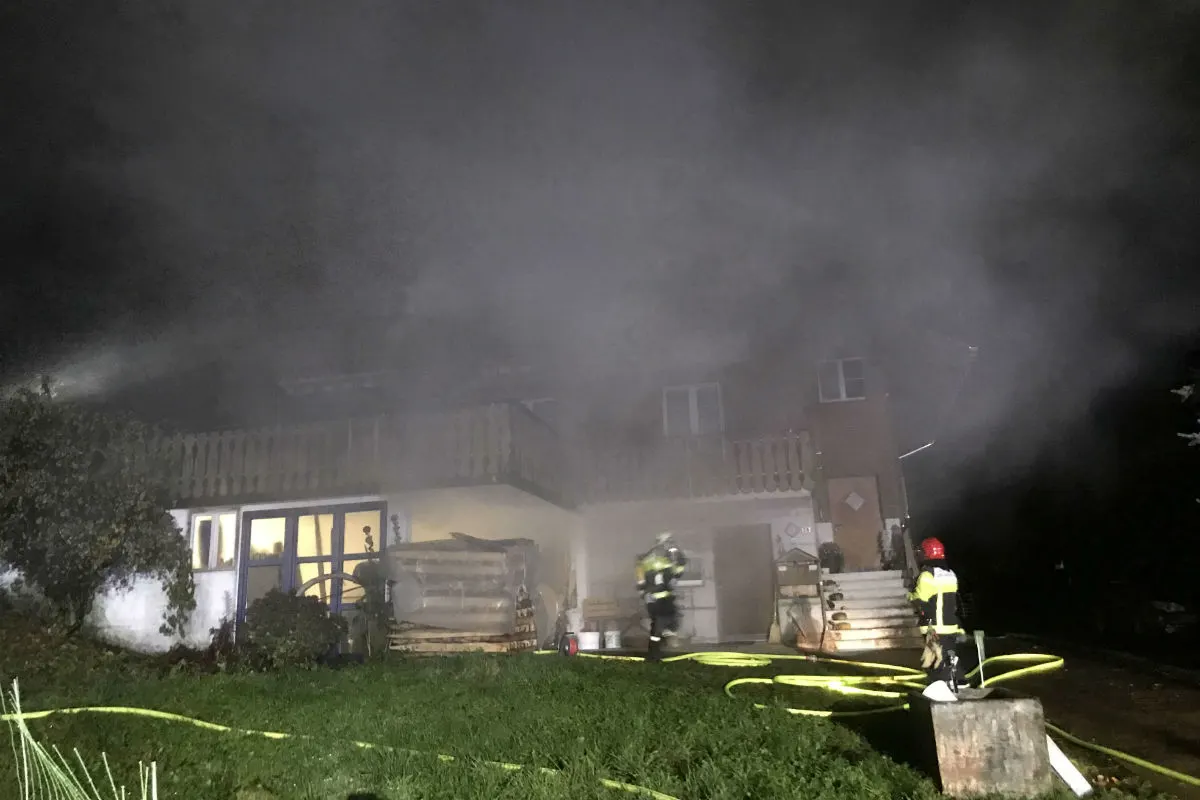 Goldau SZ - Starke Rauchentwicklung in Heizungsraum
