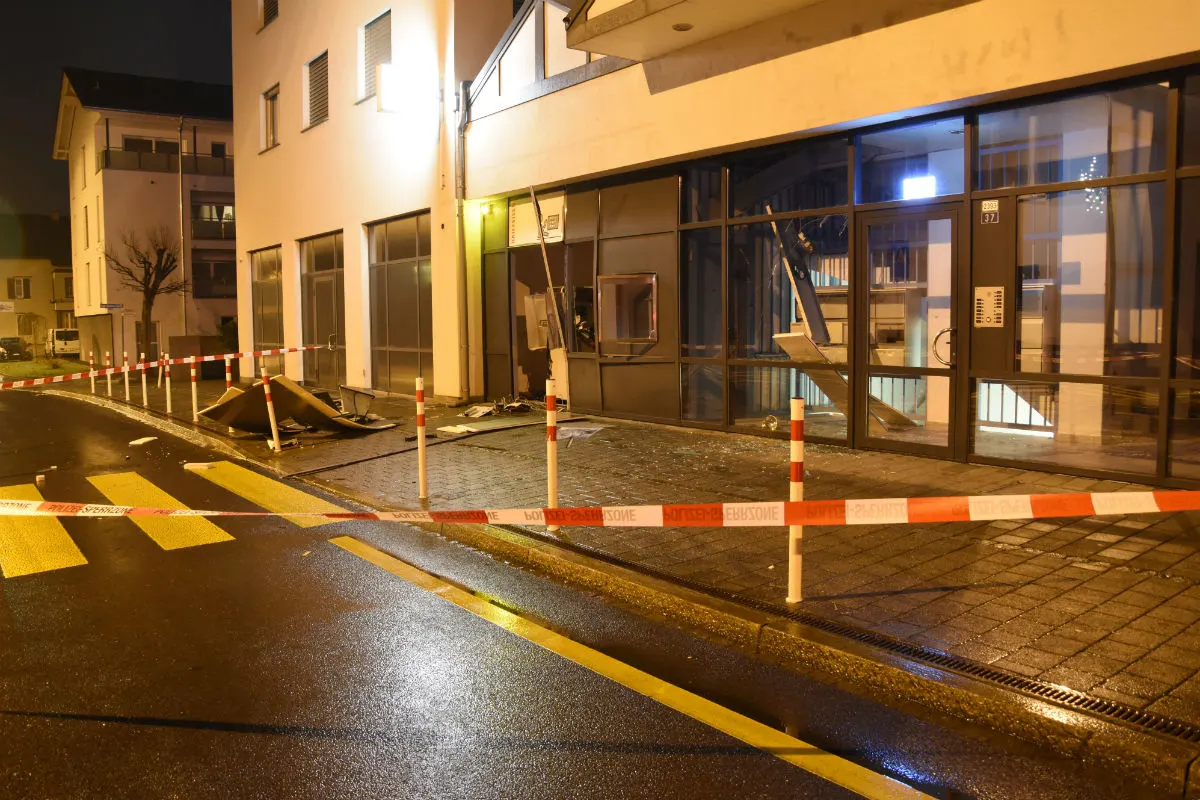 Sevelen SG - Bankomat aufgesprengt - Zeugenaufruf