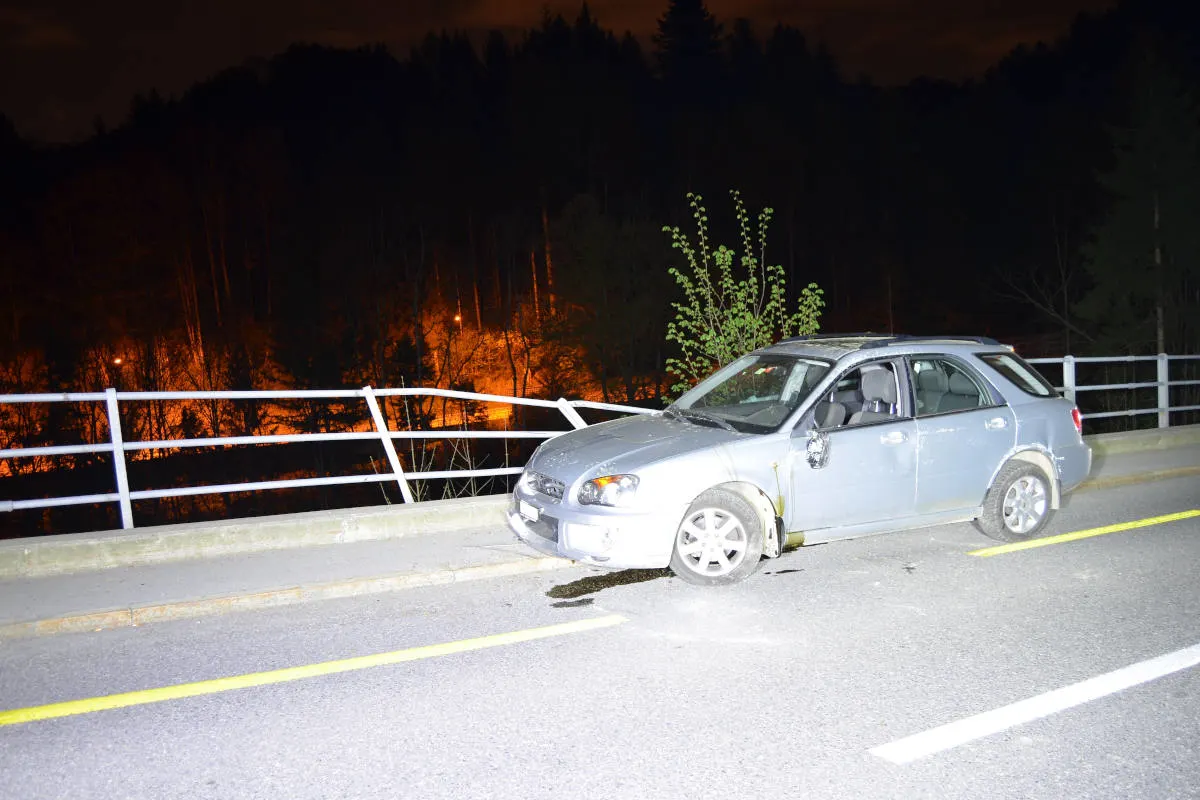 Wolfhalden AR – Selbstunfall mit Auto