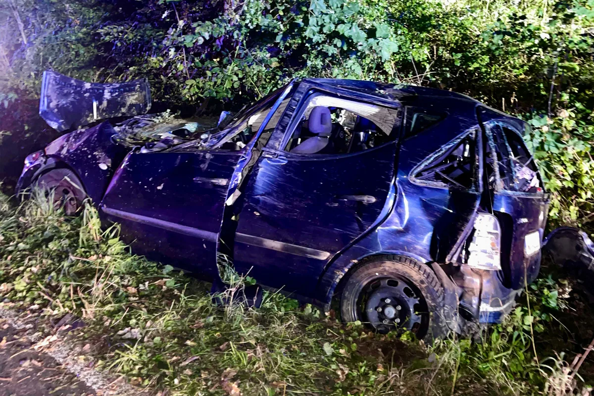 Sprockhövel NW – Minderjährige bei Alleinunfall verletzt und geflüchtet