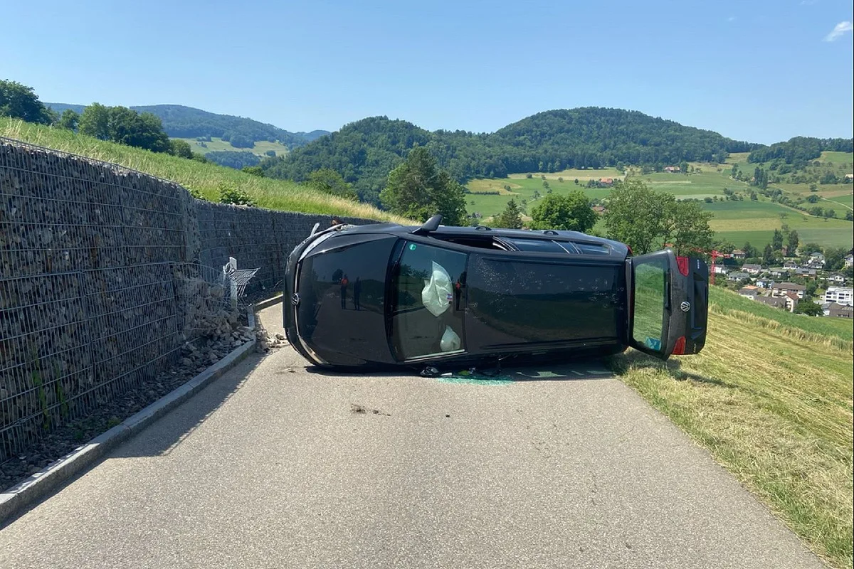 Oberdorf BL - Kontrolle über Personenwagen verloren - Hund und Lenker blieben unverletzt