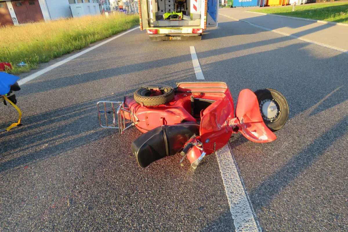 Rheinfelden AG - 49-jähriger Mann bei Unfall schwer verletzt