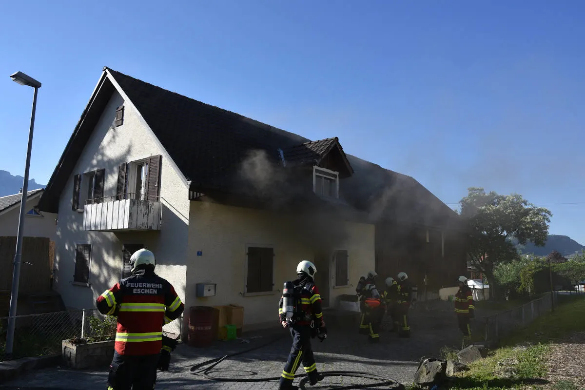 Nendeln FL – Brand eines Wohnhauses