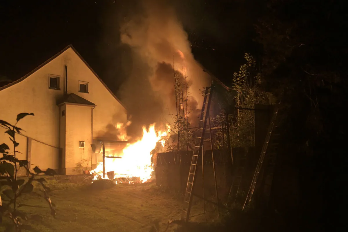 Goldach SG - Schopfbrand verursacht Sachschaden