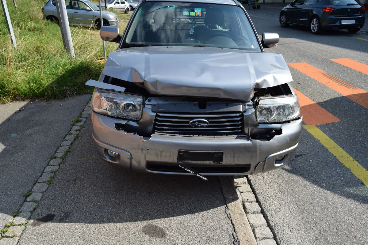 Herisau AR - Blechschaden nach Auffahrkollision