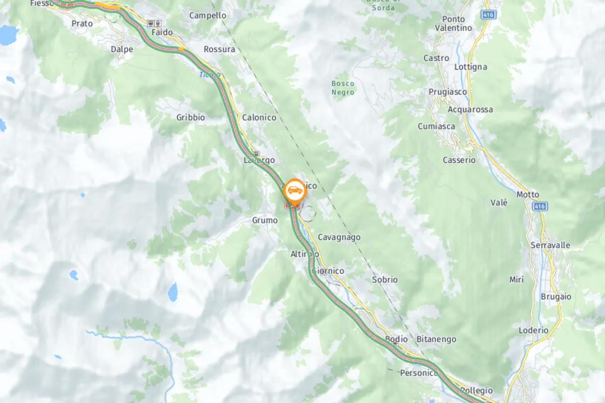Verkehrsbehinderung auf der A2 - Chiasso Richtung Gotthard - Defekter Lastwagen