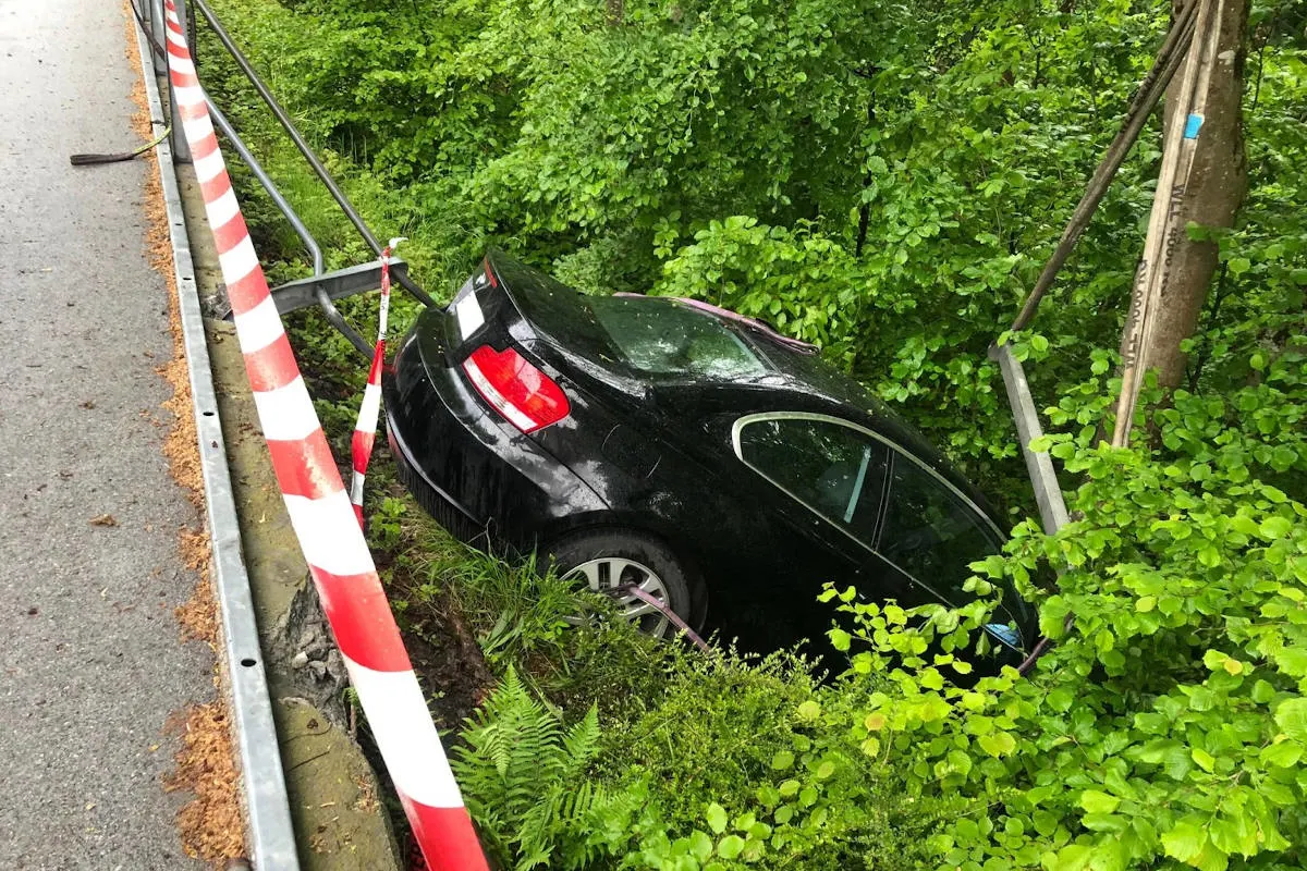 Walzenhausen AR – Kontrolle verloren und verunfallt