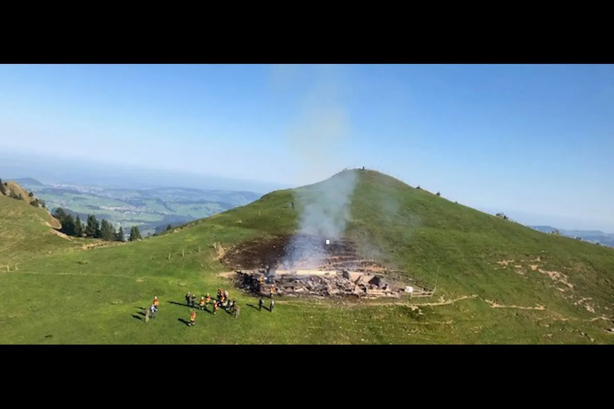 Urnäsch AR - Alpgebäude abgebrannt