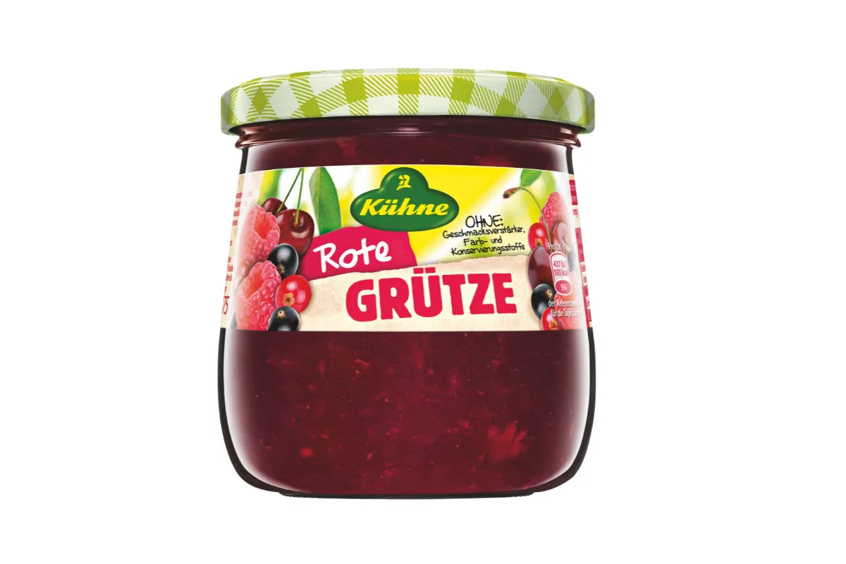 Gesundheitsgefährdend „Kühne Rote Grütze“ im 375 g Glas zurückgerufen!