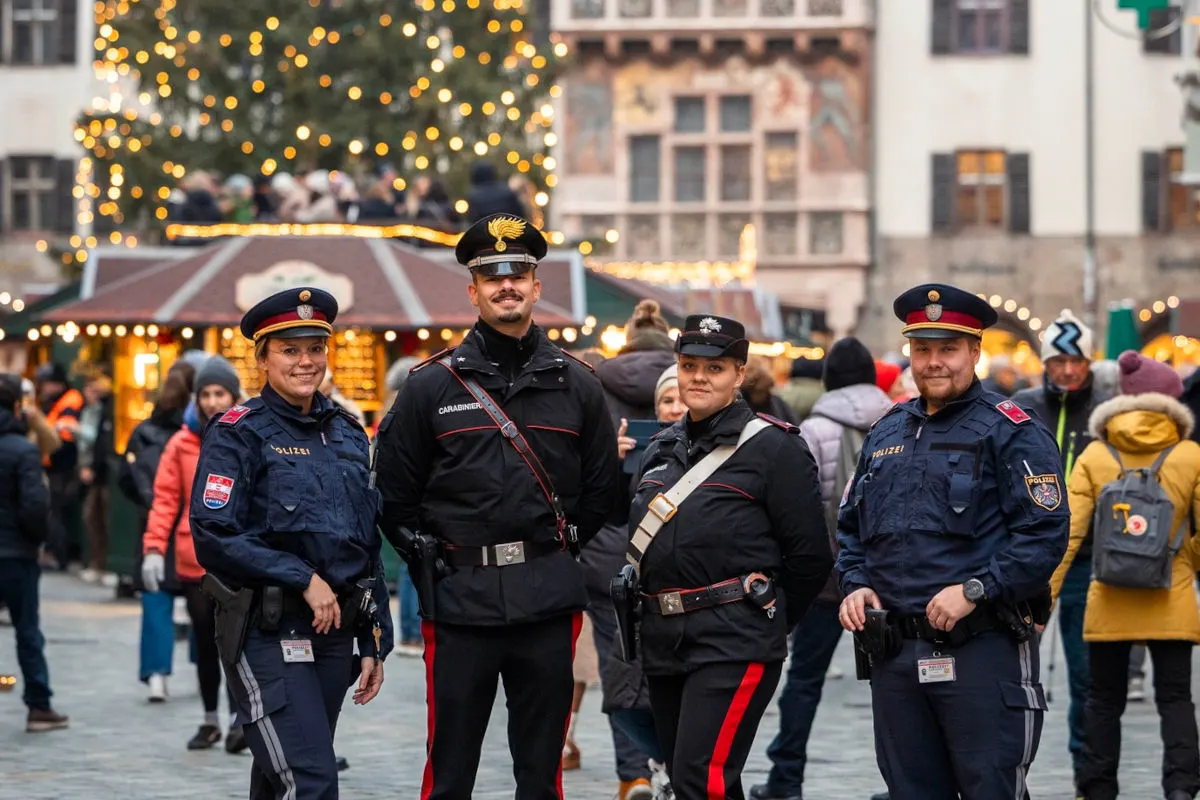 Innsbruck – Grenzüberschreitende Polizeikooperation am Christkindlmarkt