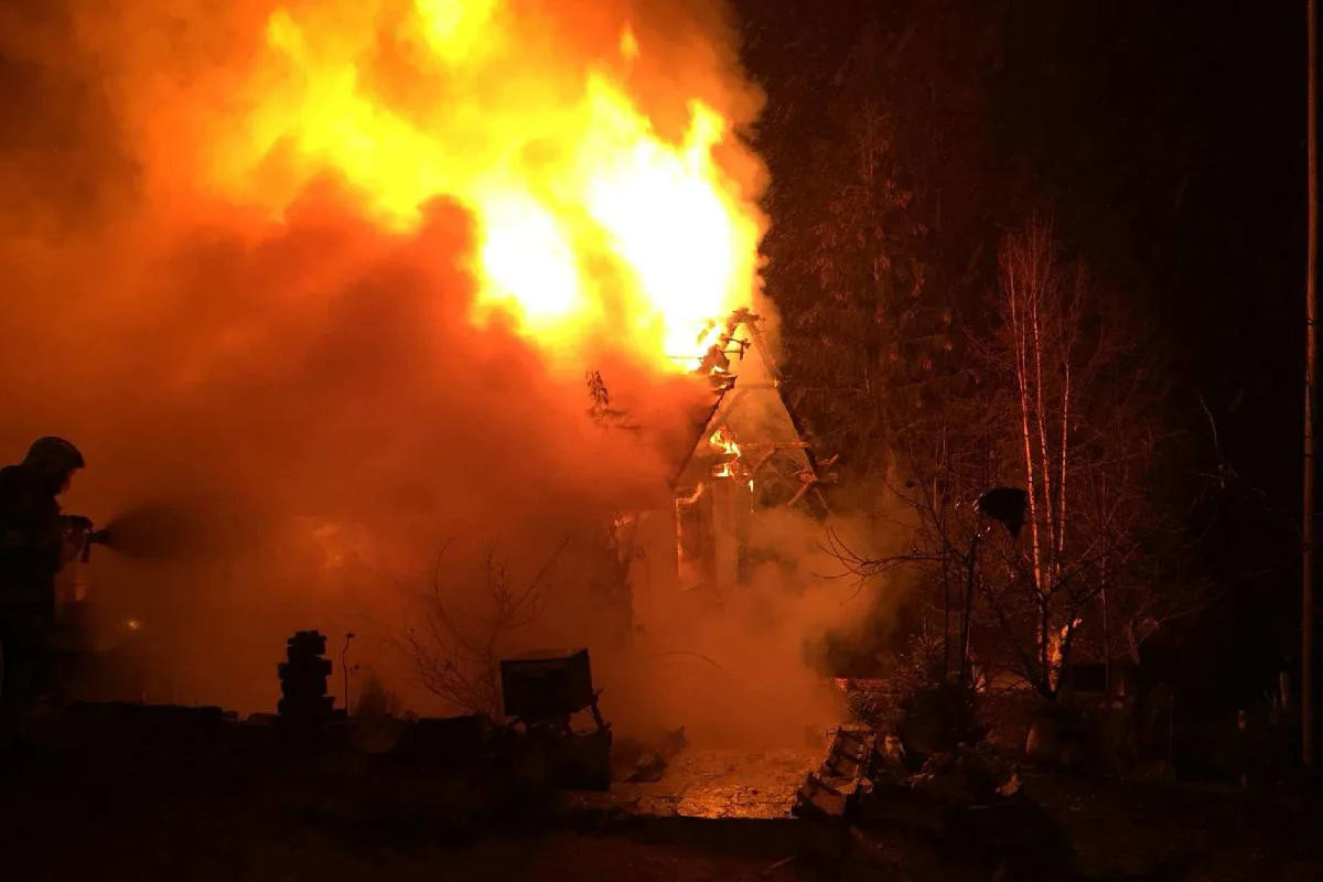 Plasselb FR - Brand eines Hauses 