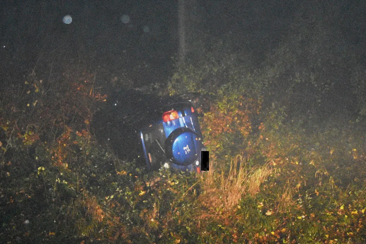 Triesenberg FL - Von der Strasse gerutscht