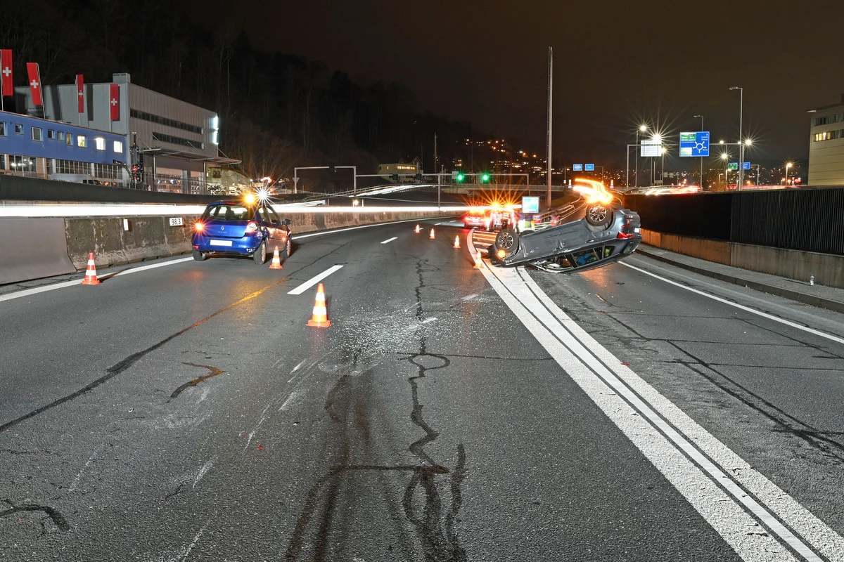 Kriens LU – Verkehrsbehinderungen nach Unfall auf der A2