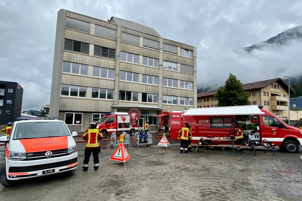 Mauren FL - Funkenflug verursacht Glimmbrand