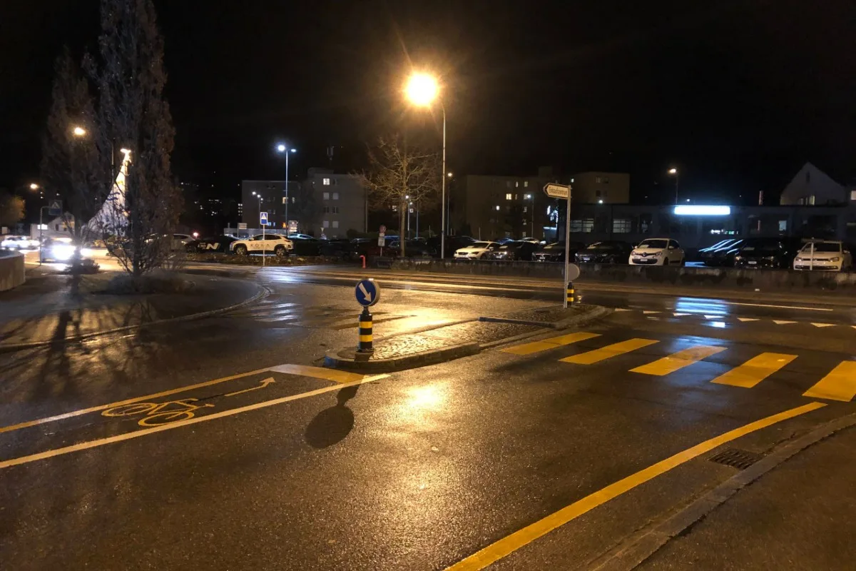 Goldach SG - Auto mit Velo kollidiert