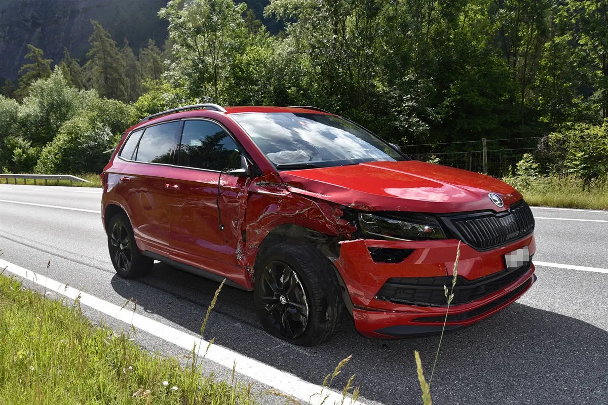Landquart GR – Beim Einfahren in die N28 mit einem Auto kollidiert