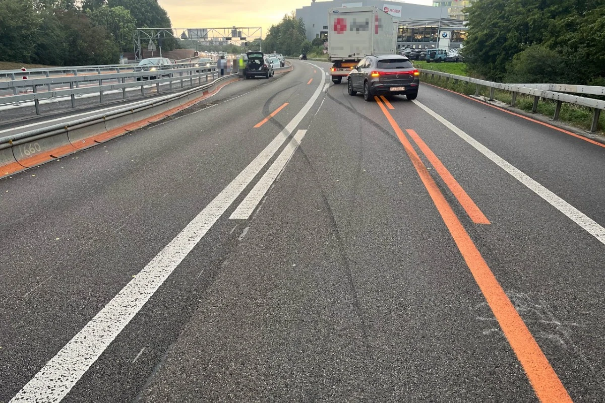  St.Gallen - Unfall im Baustellenbereich auf der A1