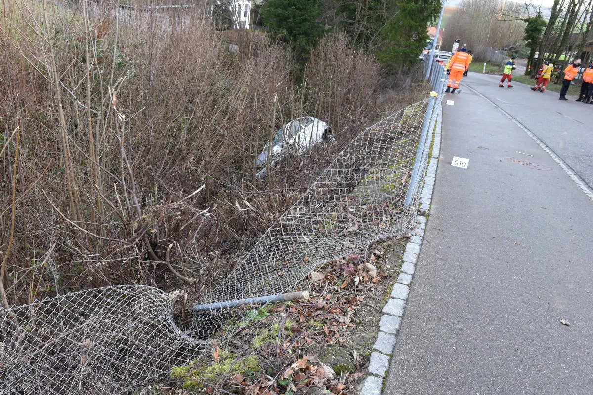 Zeugenaufruf Niederhasli ZH - Selbstunfall fordert Verletzten