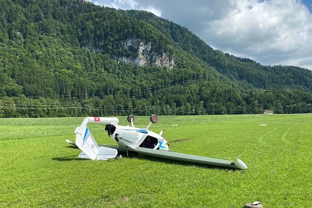 Unglück in Epagny FR – Eine verletzte Person bei einem Flugzeugabsturz