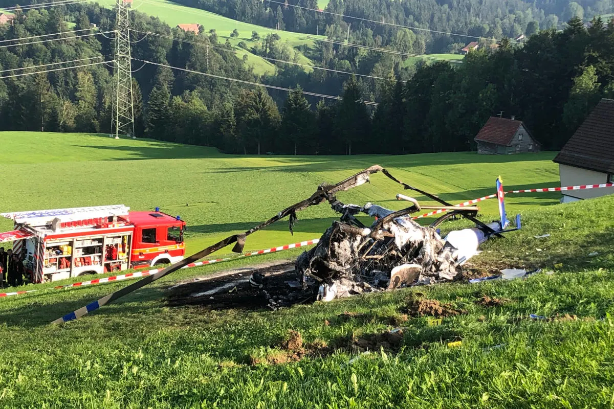 Herisau AR - Helikopterabsturz