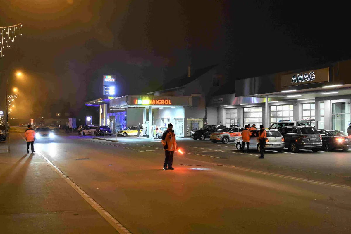 Heerbrugg SG - Lichtkontrolle in Zusammenarbeit mit dem TCS
