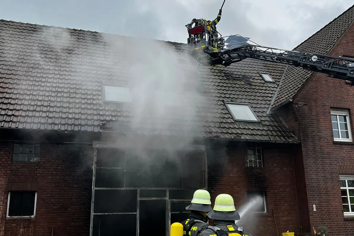 Werne – 100 Schweine bei Großbrand in Stall gestorben