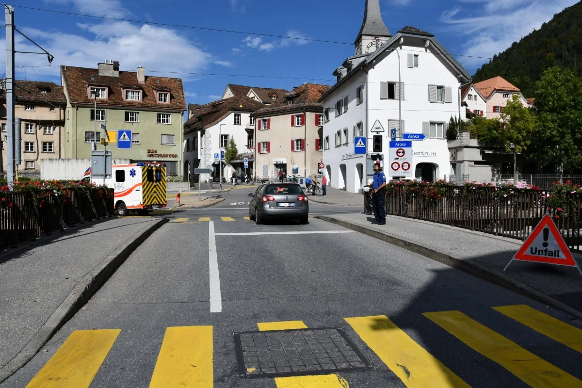 Chur GR - Velofahrer bei Verkehrsunfall verletzt