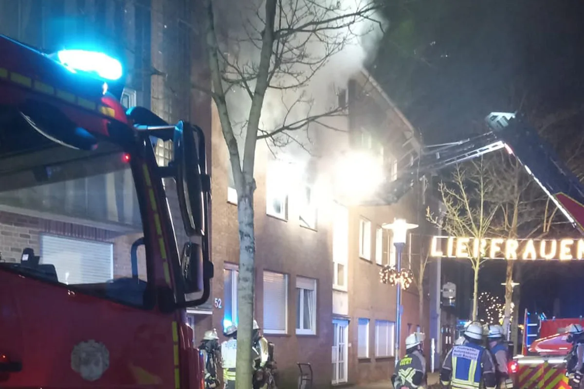 Bocholt – Frau und zwei Kinder bei Wohnungsbrand gerettet