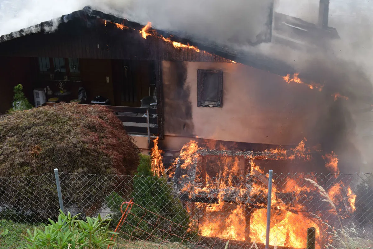 Kriens LU - Wohnhaus in Flammen