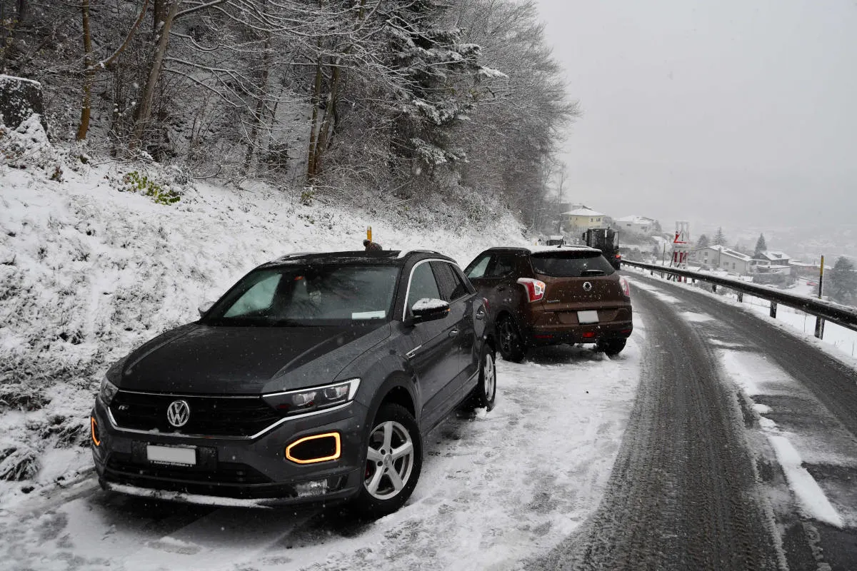 Unfälle in Chur GR – Schneefall führt zu mehreren Verkehrsunfällen