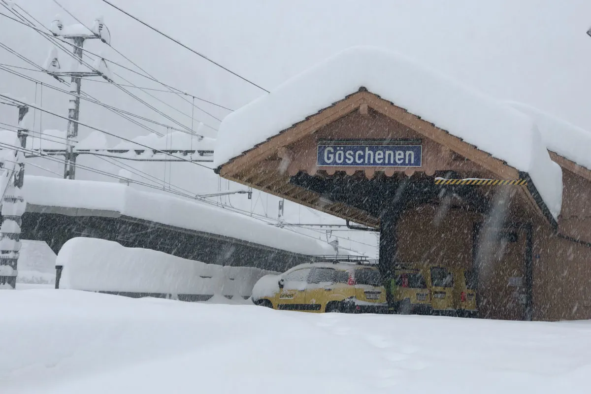 Schweiz - Heftiger Wintereinbruch im April – nicht alljährlich