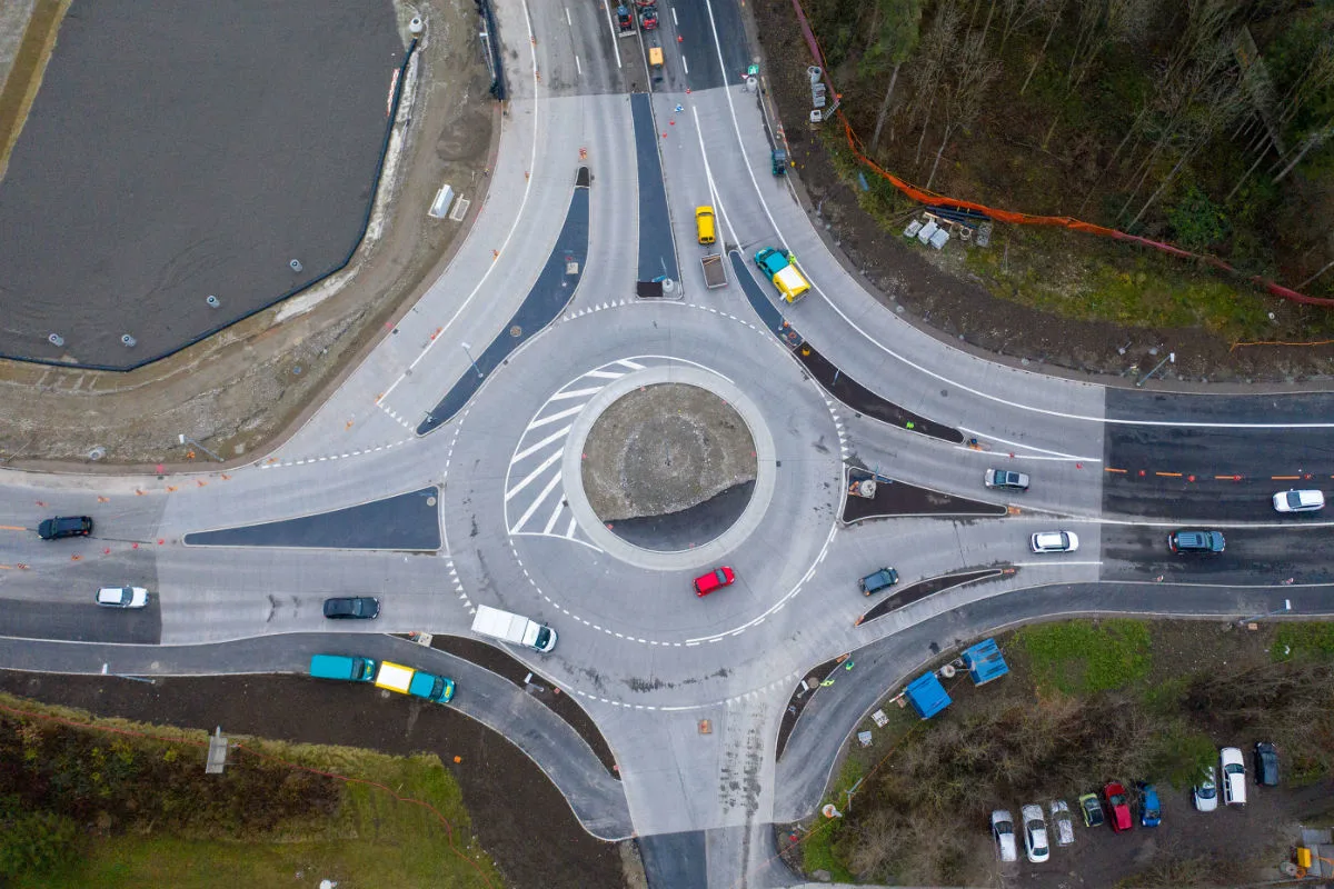 A6-Anschluss Thun-Nord - Neue Kreisel in Betrieb 